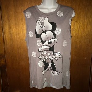 Just a ladies sleeveless Minnie Mouse shirt